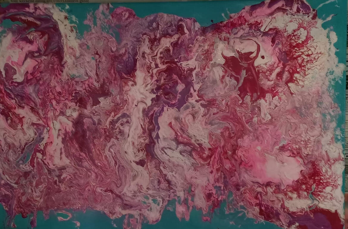 Abstract Acrylic Pour Series