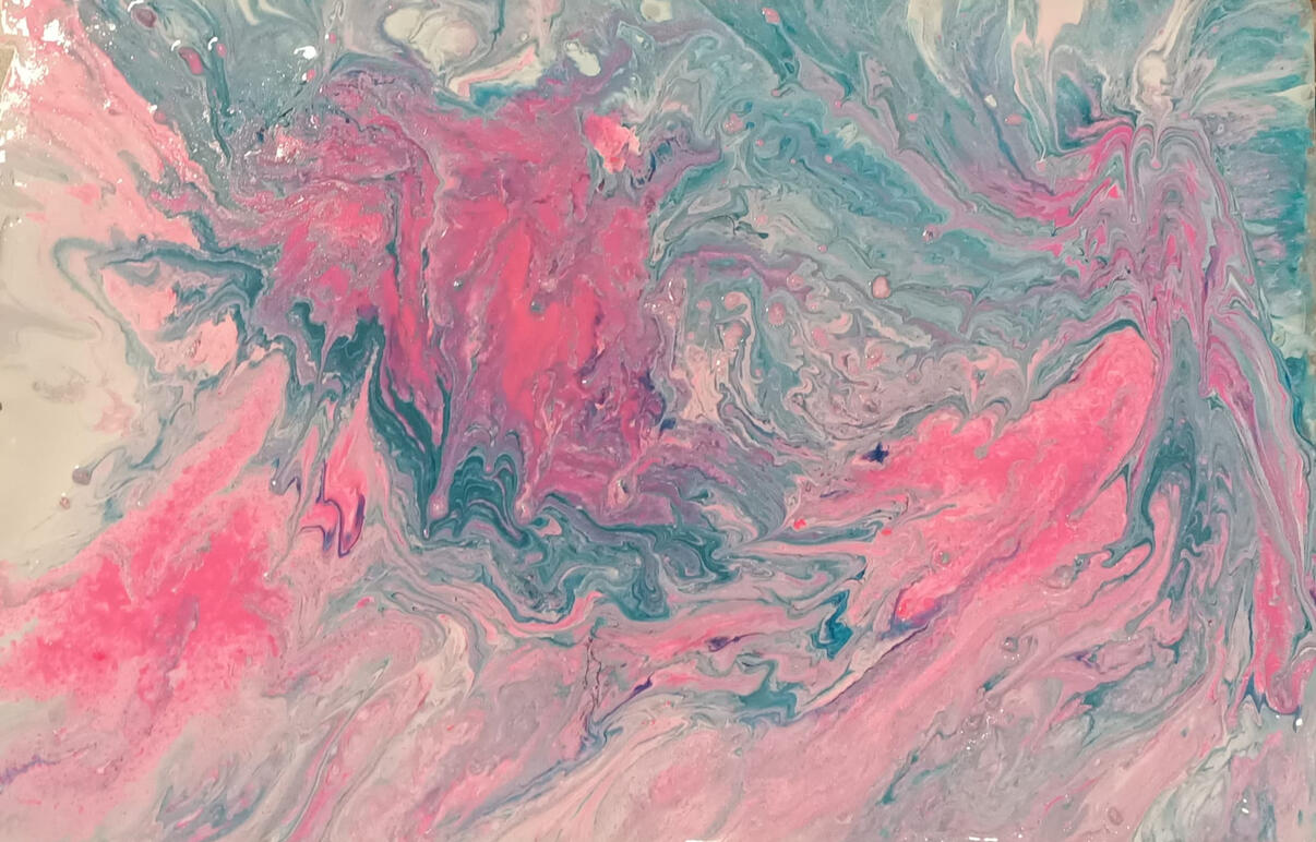 Abstract Acrylic Pour Series